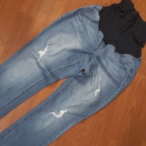 Frayed Maternity Jeans